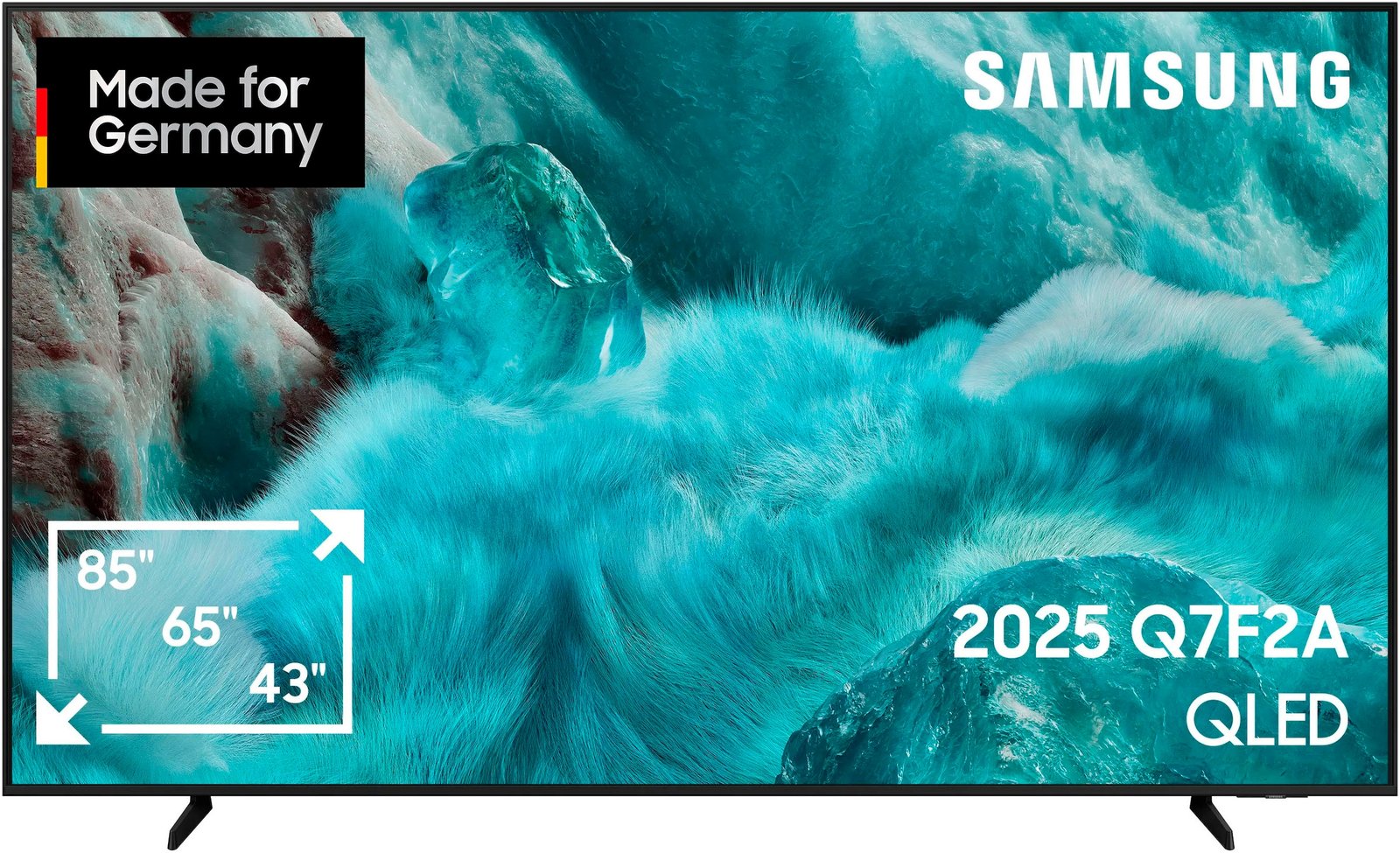 Samsung QLED-Fernseher »GQ85Q7F2AU«, 4K Ultra HD, Smart-TV, Quantum HDR, Knox Security, Art Store, 3D Sound, Gaming Hub, AI TV