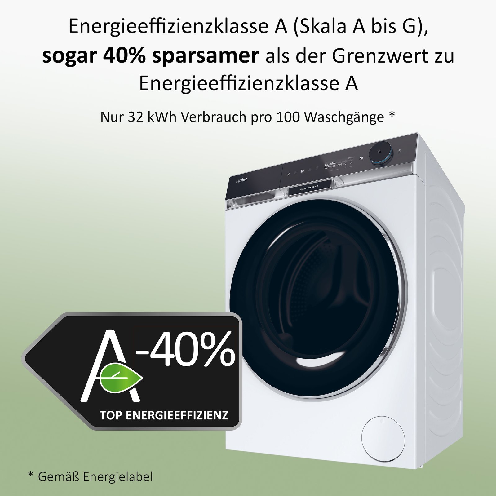 Haier Waschmaschine X SERIE 11 »HW110-BD14397U1«, 11 kg, 1400 U/min, UltraFresh: Hält die Wäsche bis zu 12 Std. frisch – Bild 2