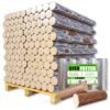 Heizfuxx Nestro XL Red Hartholzbriketts Palette 960 kg (96 x 10 kg) rund