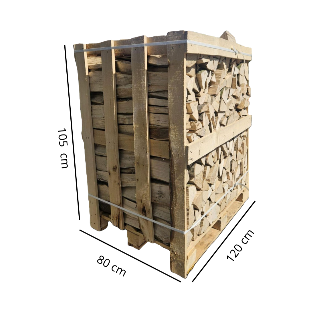 Buchen-Brennholz 2 Raummeter XXL-Palette 50 cm kammergetrocknet