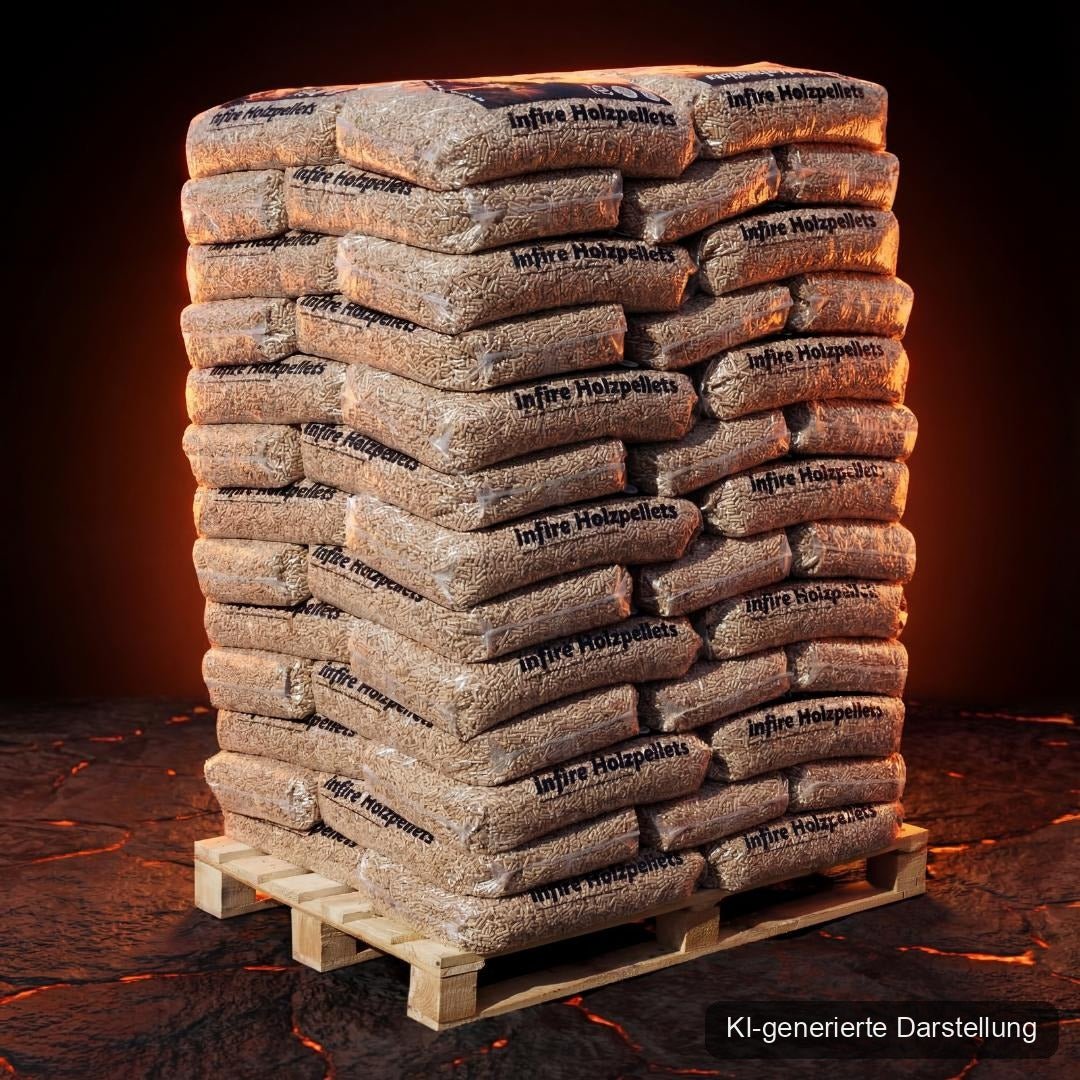 infire Holzpellets 6 mm ENplus A1 Palette 975 kg HD-Qualität