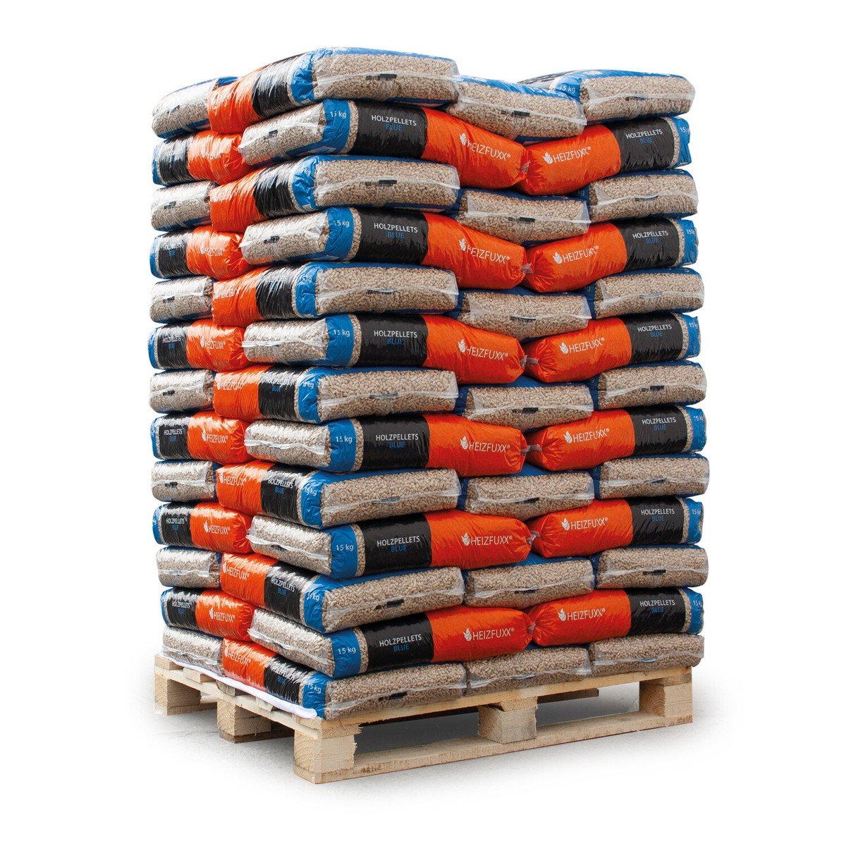 Heizfuxx Red Holzpellets ENplus A1 Palette 975 kg (65 x 15 kg) Hartholz